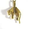 Panther shaped to Chai pendant