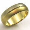 Two yellow gold colors, wedding band