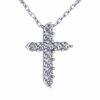 Diamonds cross pendant