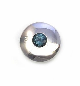 Ice blue sapphire solitaire pendant