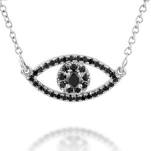 Black diamonds pendant model eye