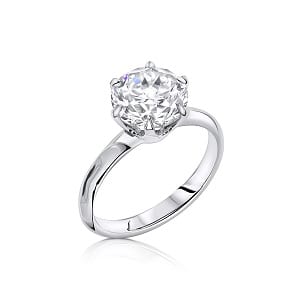 Diamond solitaire engagement ring model Alexandra