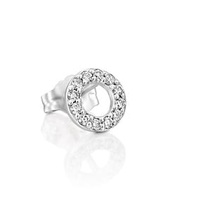 Diamonds bliss circle karma earring piercing